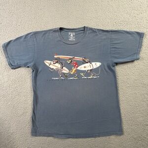 Duck Company Venice Beach California Y2K Aliens Surf Graphic Ringspun Cotton L